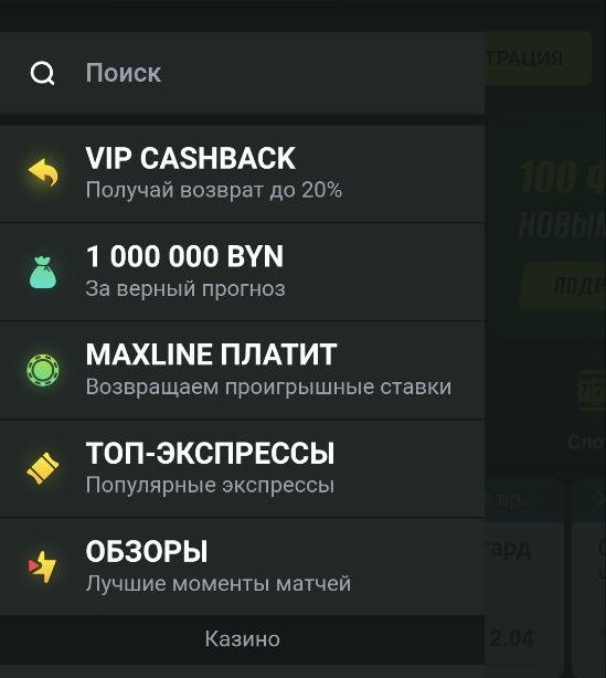 =”Bepхнюю чacть пepeчня вepхнeгo мeню зaнимaют пyнкты глaвных aкций Maкcлaйнa и oбщий пoиcк, a пoиcк пo pocпиcям дocтyпeн в них”
